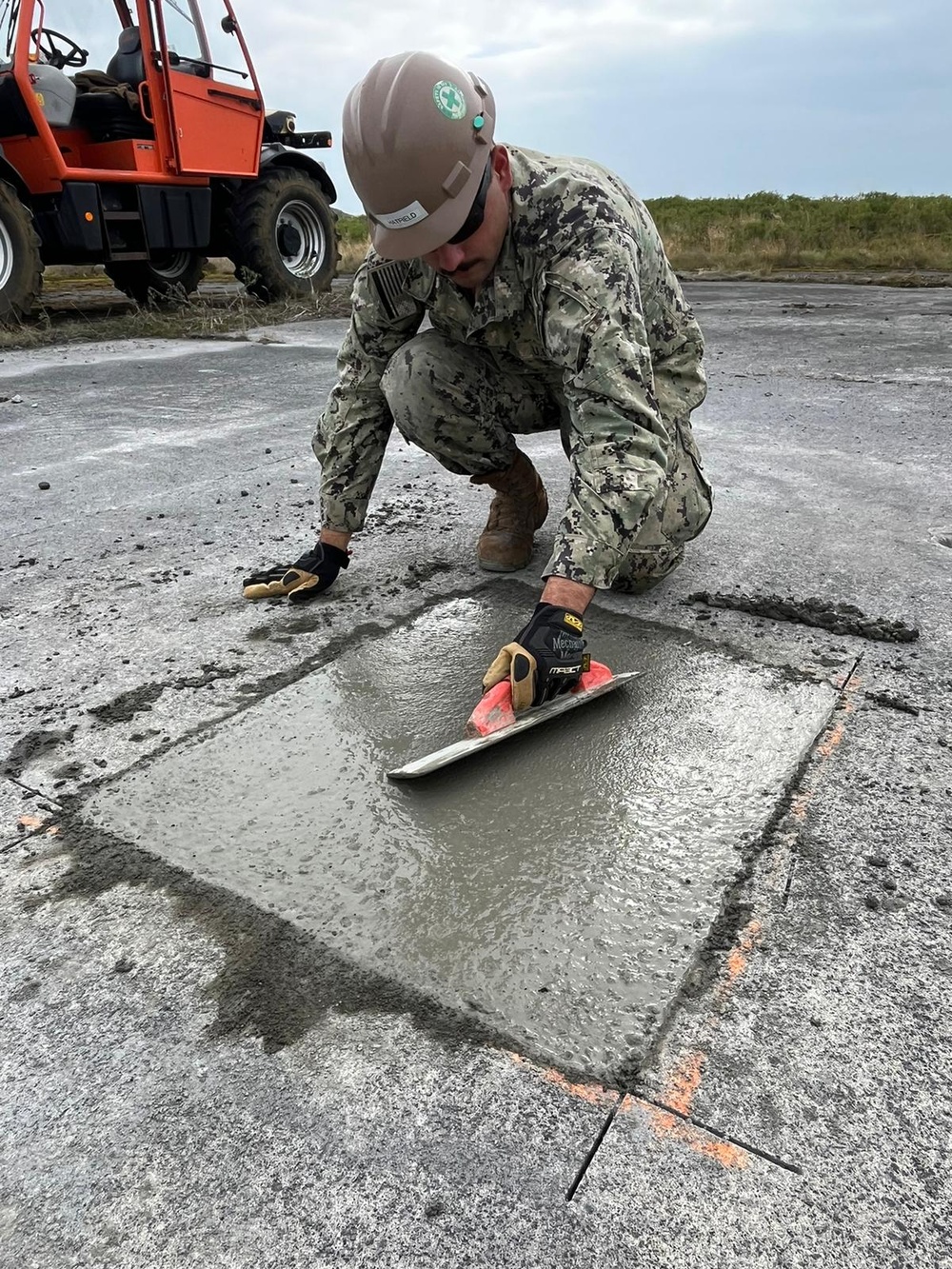 NMCB 11 Places Concrete at Northern Viking 24