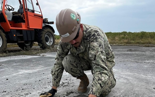 NMCB 11 Places Concrete at Northern Viking 24