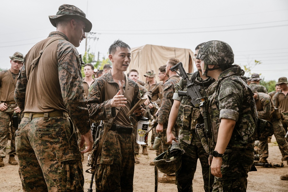 ROK Marines Conduct Live Fire with Alpha Co, BLT 1/5