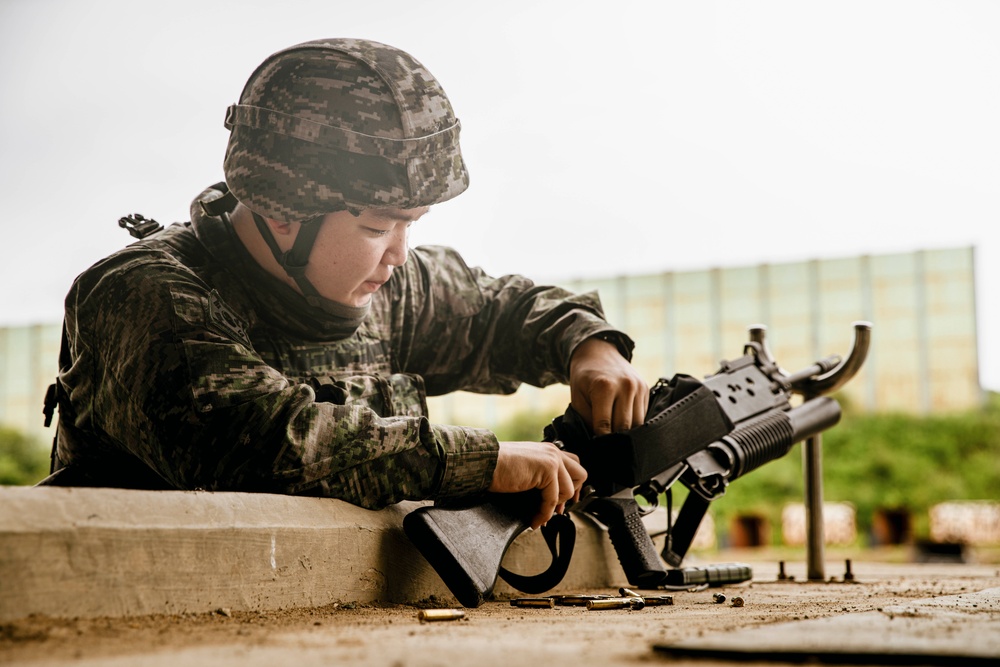 ROK Marines Conduct Live Fire with Alpha Co, BLT 1/5