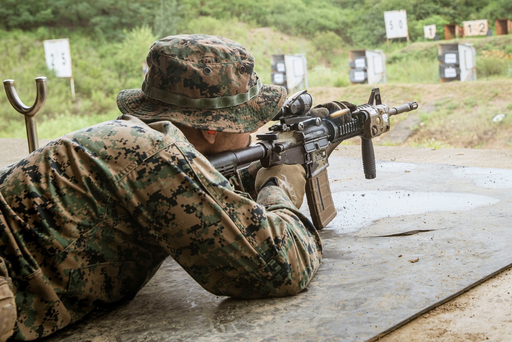 ROK Marines Conduct Live Fire with Alpha Co, BLT 1/5