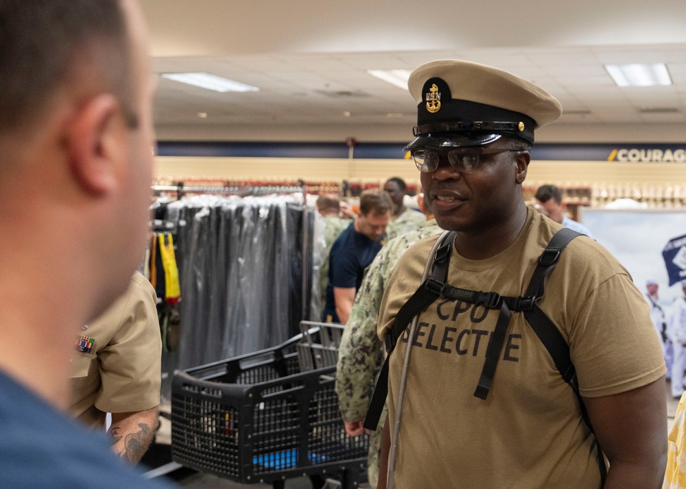 NMRTC Pensacola Chief Uniform Fitting