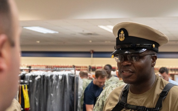 NMRTC Pensacola Chief Uniform Fitting
