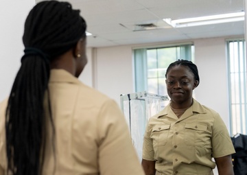 NMRTC Pensacola Chief Uniform Fitting