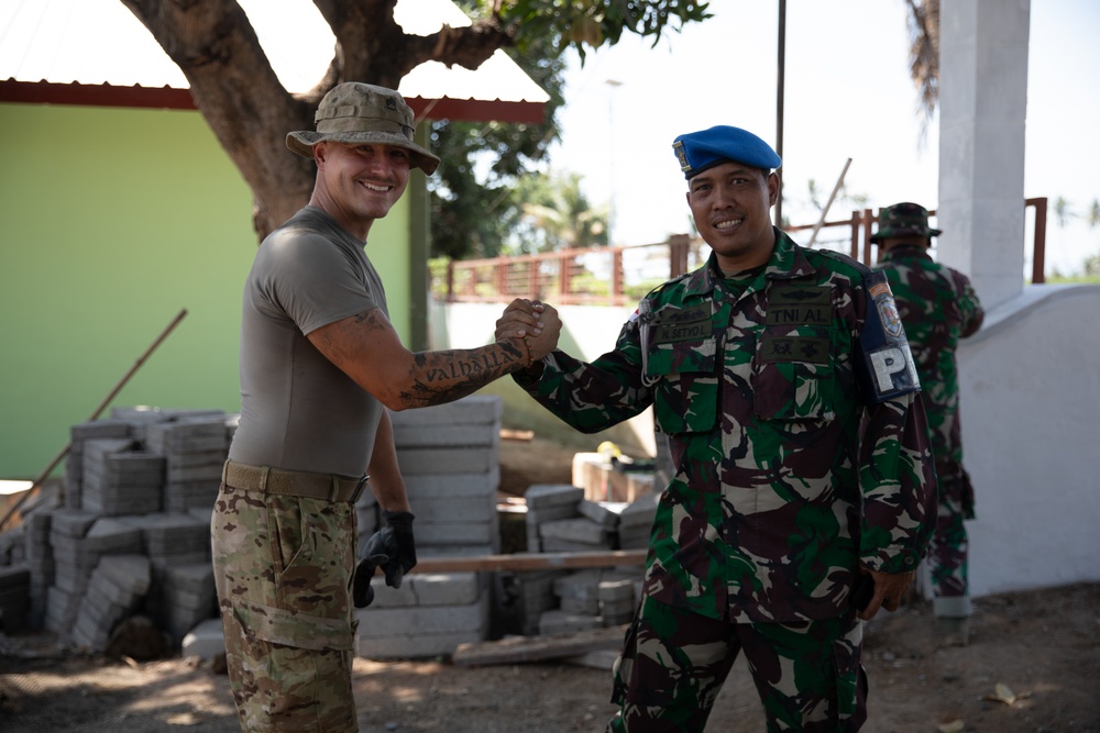 Super Garuda Shield 24: U.S. Army Assists Construction of a School