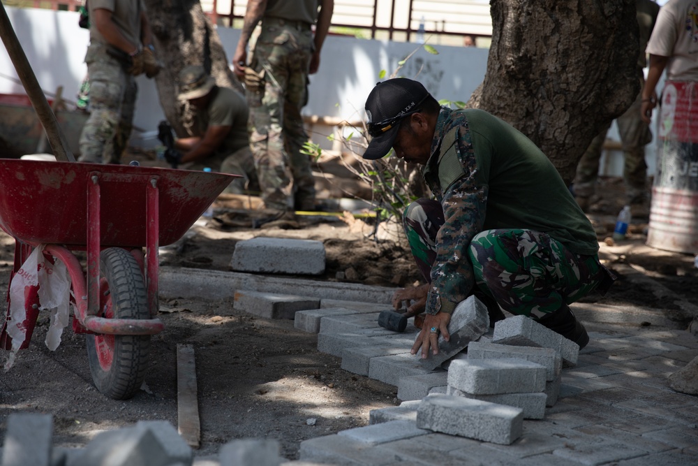 Super Garuda Shield 24: U.S. Army Assists Construction of a School