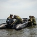 Japanese service members set off during the joint military amphibious landing training exercise during Super Garuda Shield 2024