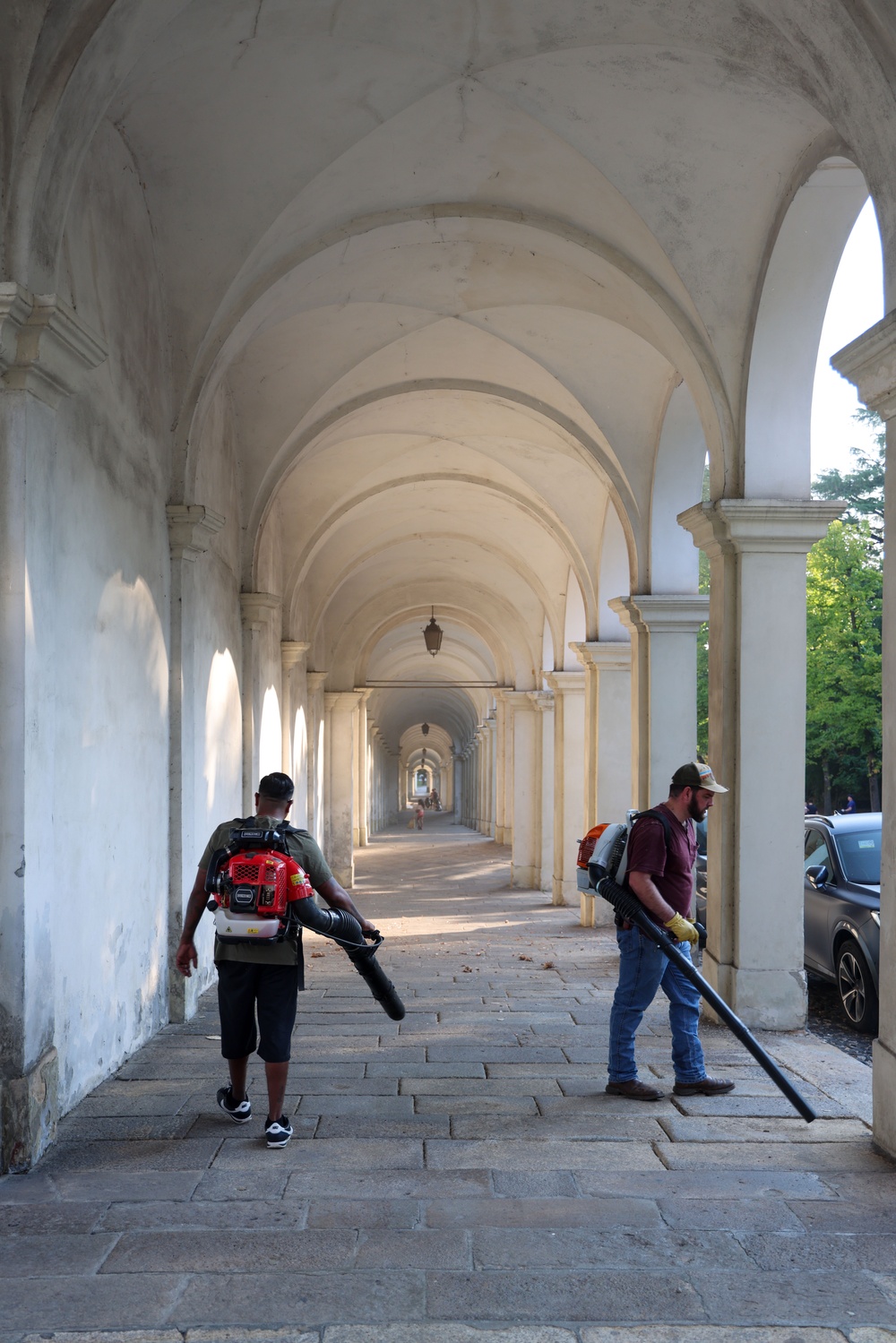 Vicenza military community assists in Monte Berico Basilica clean up