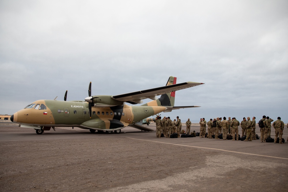 Chilean Special Forces Conduct Airborne Jump During Southern Fenix 24