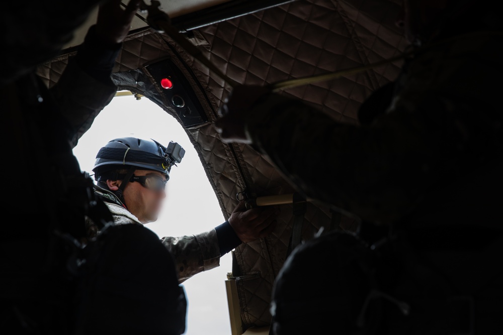 Chilean Special Forces Conduct Airborne Jump During Southern Fenix 24