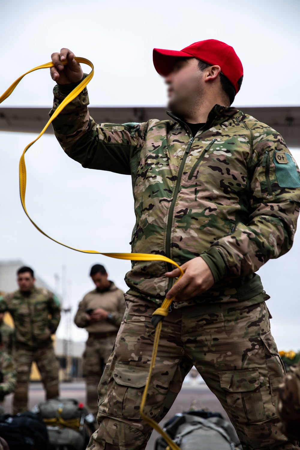 Chilean Special Forces Conduct Airborne Jump During Southern Fenix 24