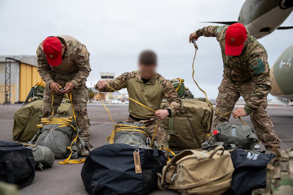 Chilean Special Forces Conduct Airborne Jump During Southern Fenix 24