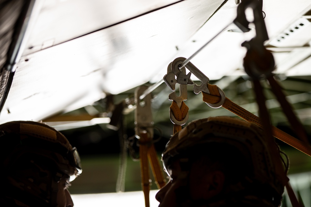 Chilean Special Forces Conduct Airborne Jump During Southern Fenix 24