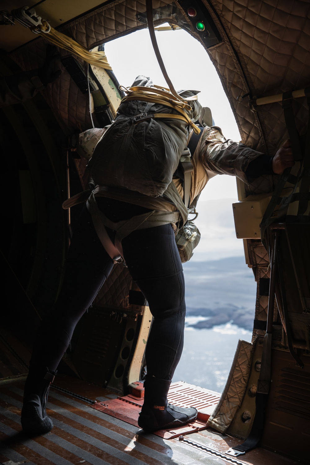 Chilean Special Forces Conduct Airborne Jump During Southern Fenix 24