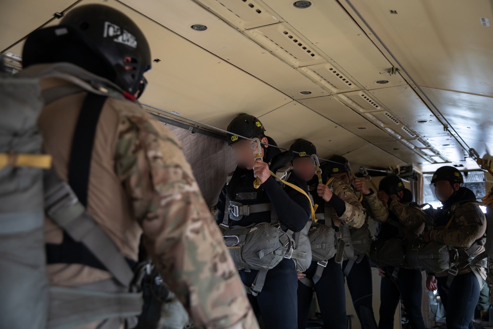 Chilean Special Forces Conduct Airborne Jump During Southern Fenix 24