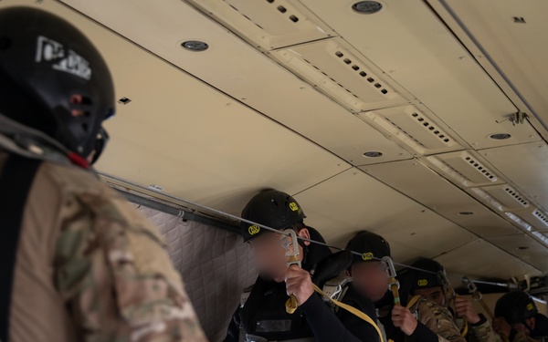 Chilean Special Forces Conduct Airborne Jump During Southern Fenix 24