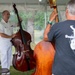 Navy Musician gives bass masterclass at bluegrass festival