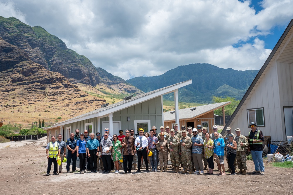 Military &amp; Community Unite to Build Homes for Waiʻanae’s Houseless