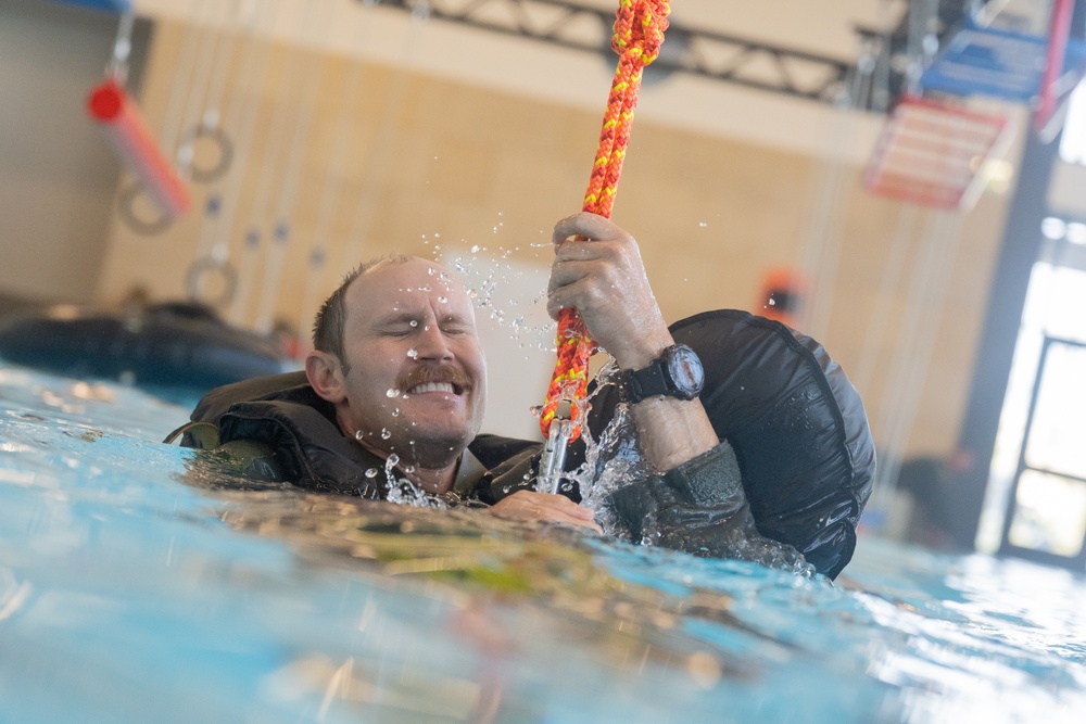 Pilots train for water survival