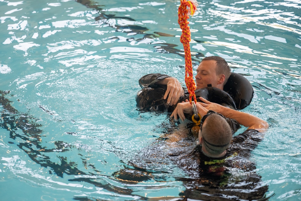 Pilots train for water survival