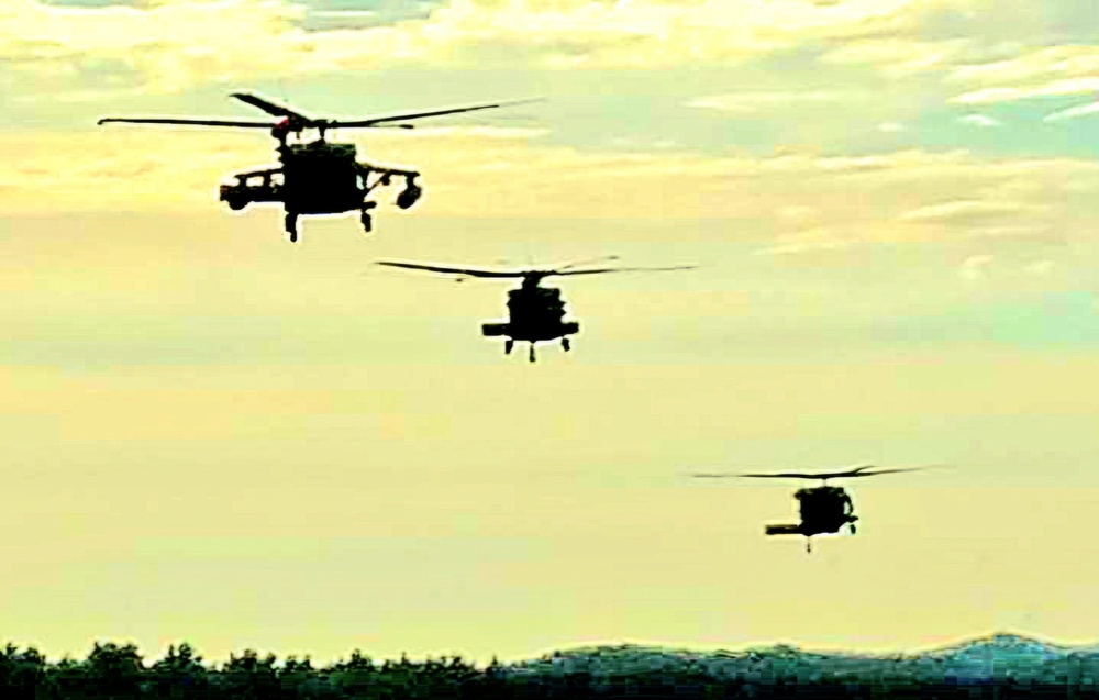 Wisconsin National Guard Black Hawks conduct August 2024 weekend training at Fort McCoy