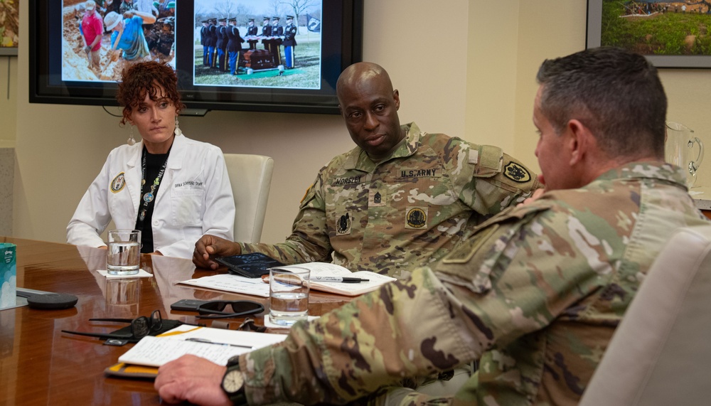 Sergeant Major of the Army visits DPAA