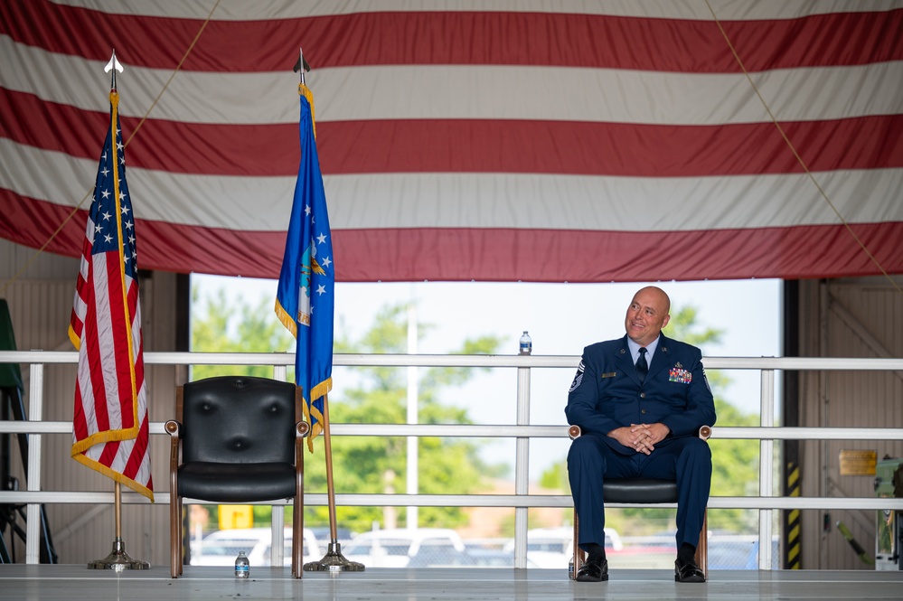 Price assumes responsibility as 434th ARW's command chief