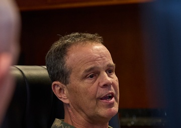 Maj. Gen. Sofge meets with Brazilian Marine Corps commandant