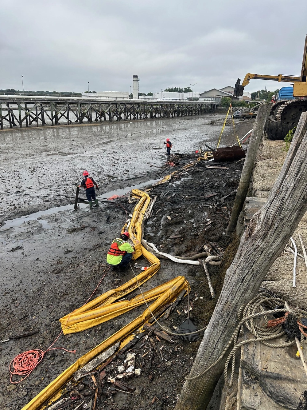 Coast Guard Oversees Salvage Operations for Sunken Jacob Pike