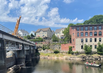 Tree debris removal at Woonsocket Dam