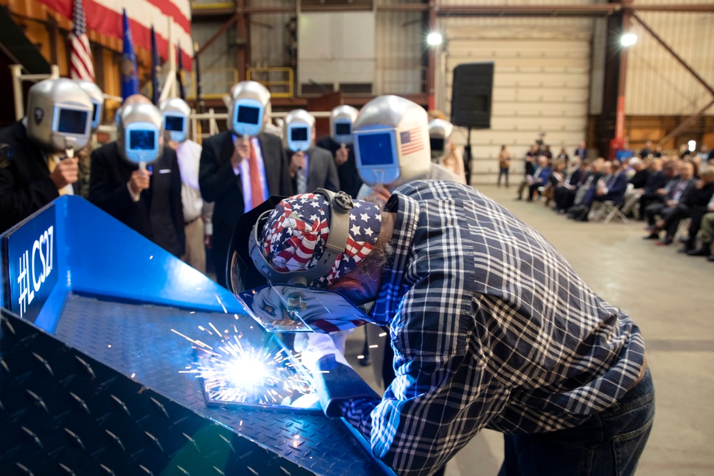 Keel Laying of the future USS Nantucket