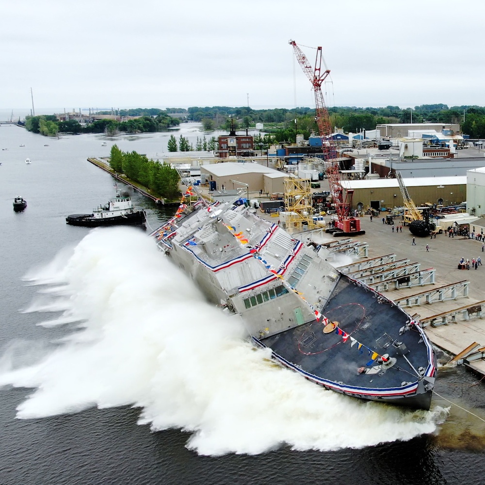 USS Nantucket Launch and Christening