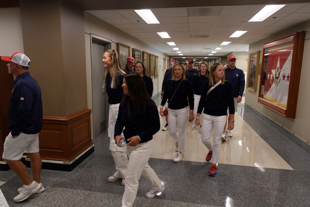 Solheim Cup U.S. Team Visits the Pentagon