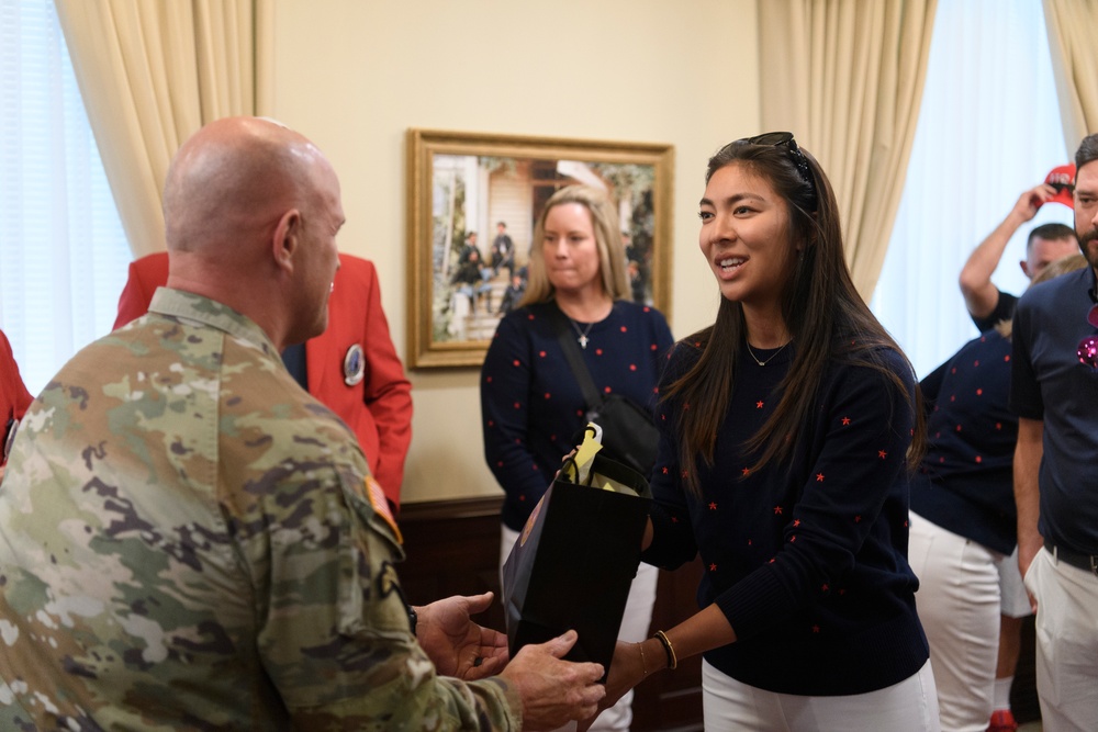 Solheim Cup U.S. Team Visits the Pentagon
