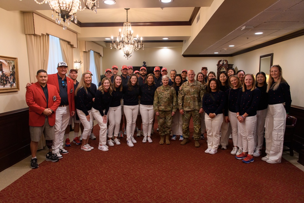 Solheim Cup U.S. Team Visits the Pentagon