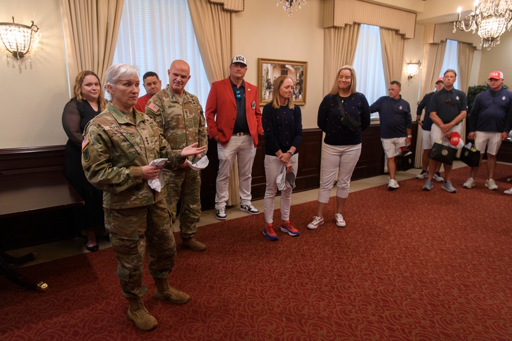 Solheim Cup U.S. Team Visits the Pentagon