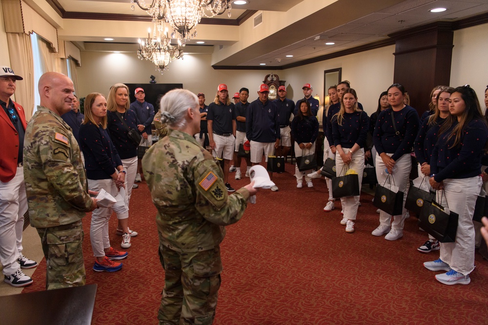 Solheim Cup U.S. Team Visits the Pentagon