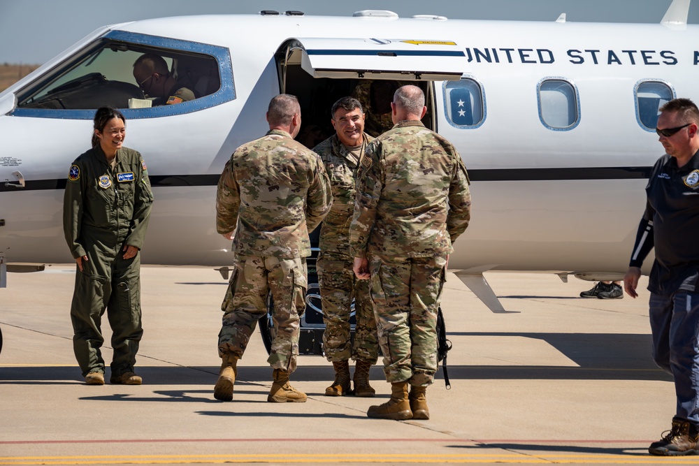 2AF Commander Visit Sheppard AFB