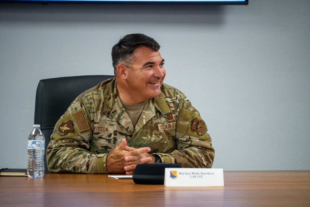 2AF Commander Visit Sheppard AFB