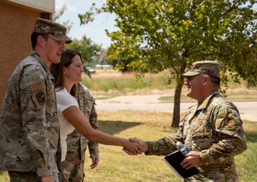 2AF Commander Visit Sheppard AFB