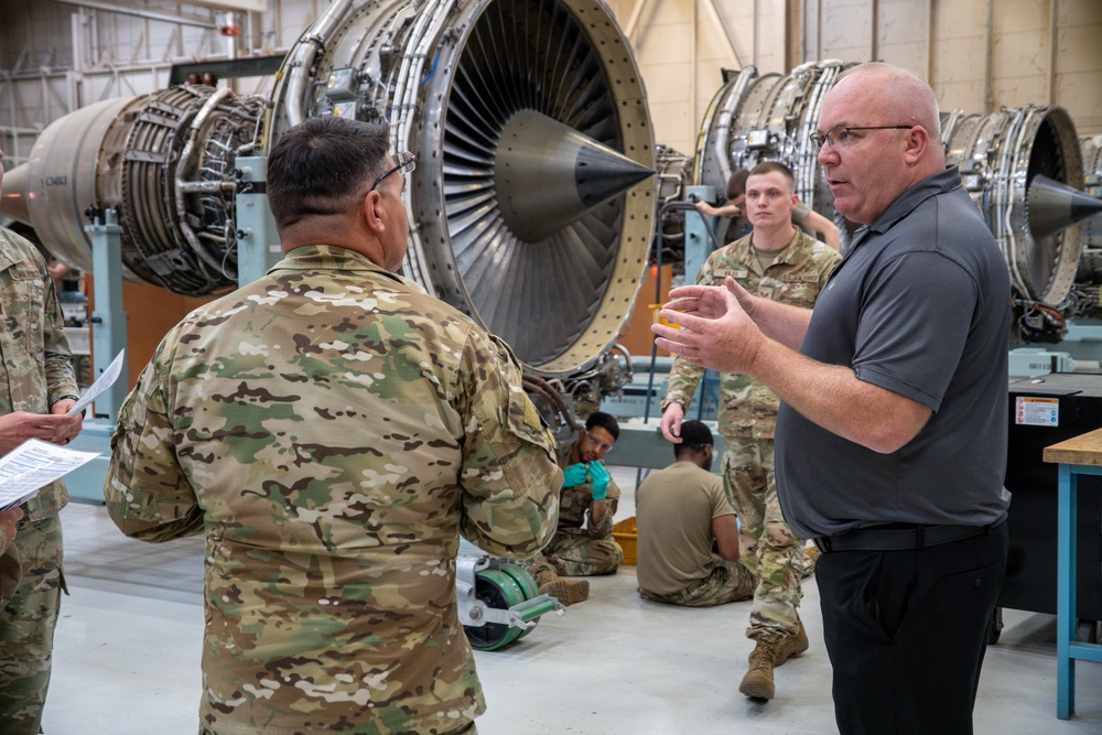 2AF Commander Visit Sheppard AFB