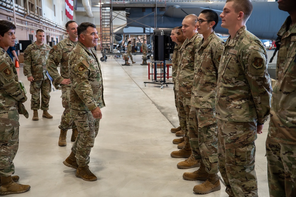 2AF Commander Visit Sheppard AFB
