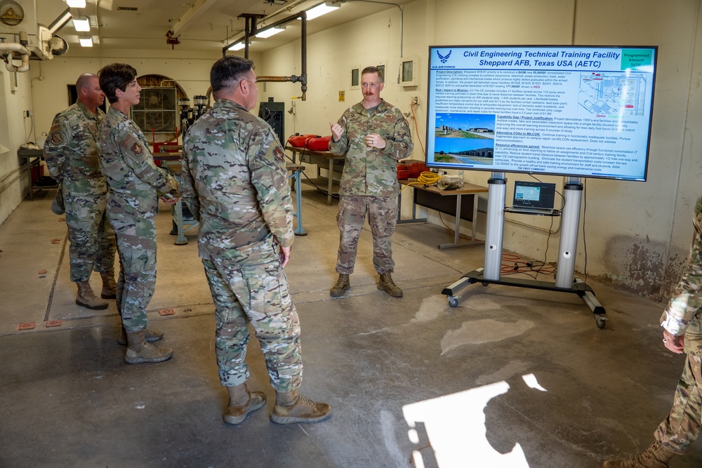 2AF Commander Visit Sheppard AFB