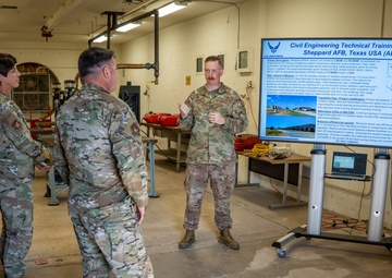 2AF Commander Visit Sheppard AFB