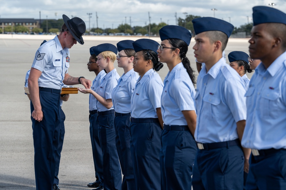 Flights 584-598 ; Department of the Air Force Basic Military Training Coin Ceremony