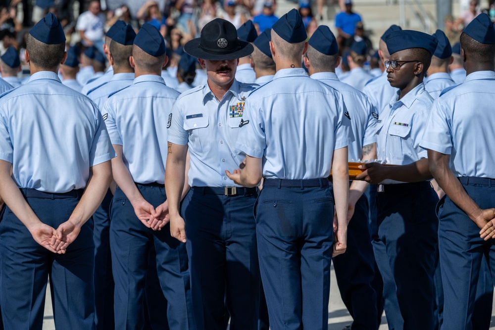 Flights 584-598 ; Department of the Air Force Basic Military Training Coin Ceremony