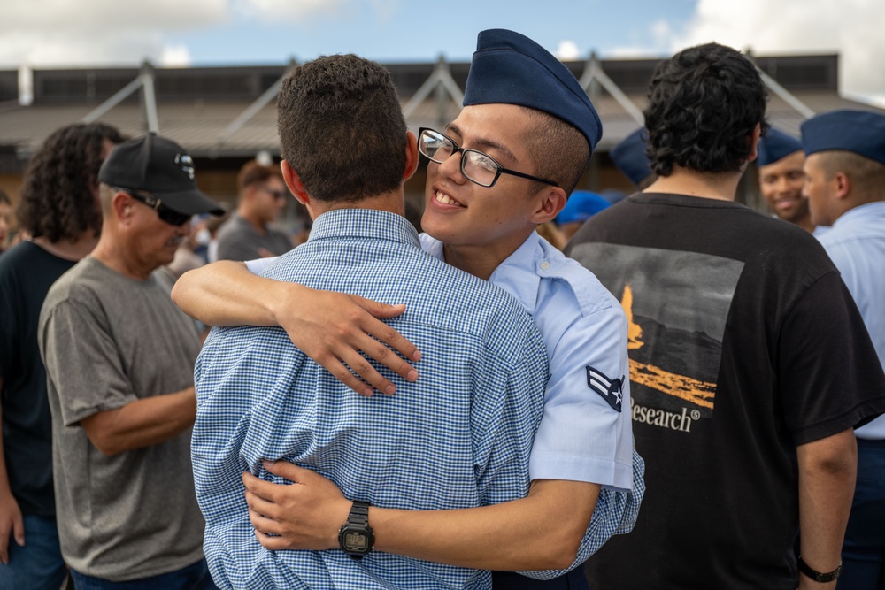 Flights 584-598 ; Department of the Air Force Basic Military Training Coin Ceremony