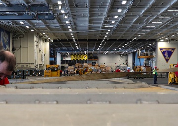 USS George Washington Conducts a Vertical Ordnance Onload