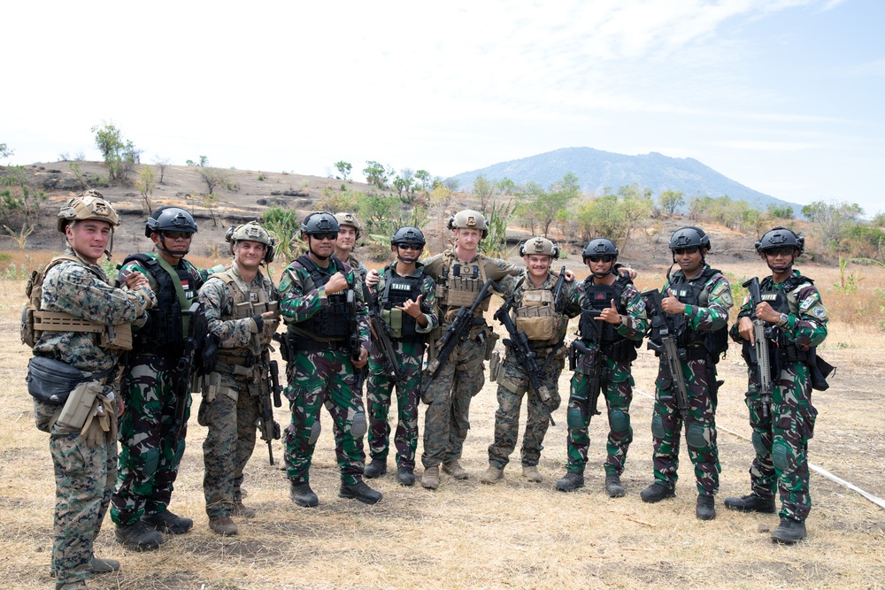 U.S. Marines Host Live Fire Short Bay Range for Partner Nations during Super Garuda Shield 2024