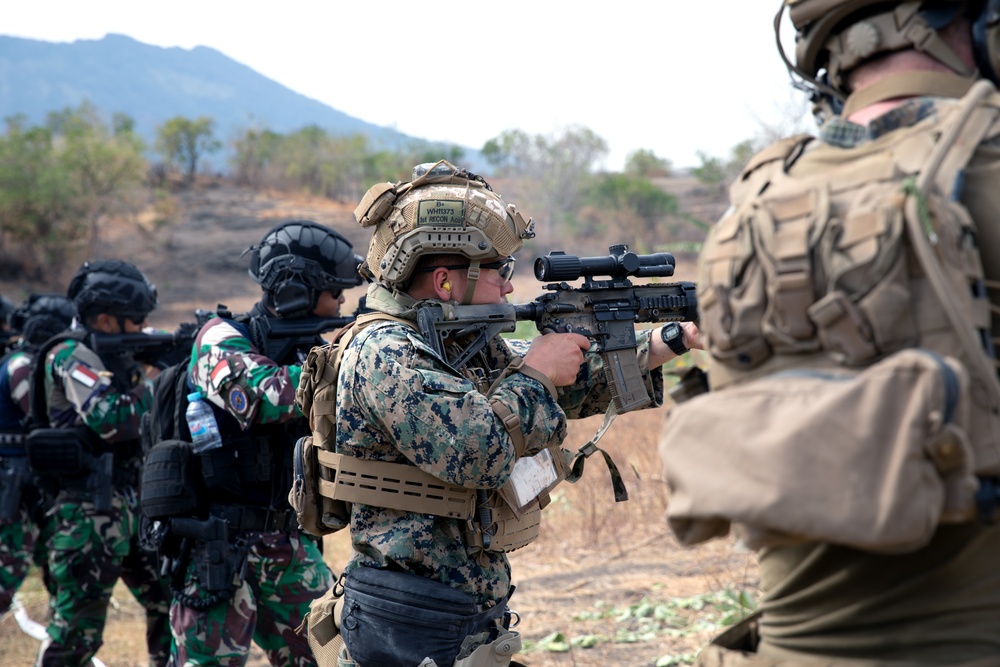 U.S. Marines Host Live Fire Short Bay Range for Partner Nations during Super Garuda Shield 2024